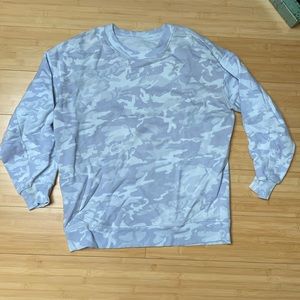 Camo White and Grey Lululemon Crewneck